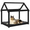 Hundebett Maymie 101x70x90cm Kiefer, schwarz