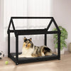 Hundebett Maymie 101x70x90cm Kiefer, schwarz