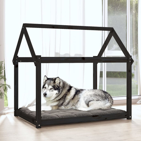 Schwarzes Hundebett Maymie 111x80x100cm (Kiefer)