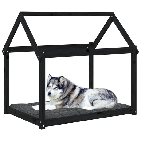 Schwarzes Hundebett Maymie 111x80x100cm (Kiefer)