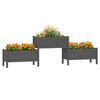 Grauer Blumenkasten Ionota 245,5x44x75cm (Kiefer)
