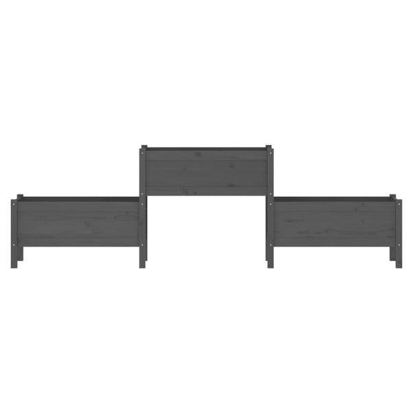 Grauer Blumenkasten Ionota 245,5x44x75cm (Kiefer)