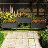 Grauer Blumenkasten Ionota 245,5x44x75cm (Kiefer)