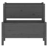 Grauer Blumenkasten Liza 84,5x84x75cm (Kiefer)