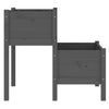 Grauer Blumenkasten Liza 84,5x84x75cm (Kiefer)