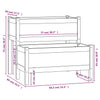 Grauer Blumenkasten Liza 84,5x84x75cm (Kiefer)