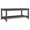 Grauer Couchtisch Isadora 110x55x45cm (Kiefer)