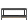 Grauer Couchtisch Isadora 110x55x45cm (Kiefer)