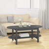 Grauer Couchtisch Nafarea 110x55x45cm (Kiefer)
