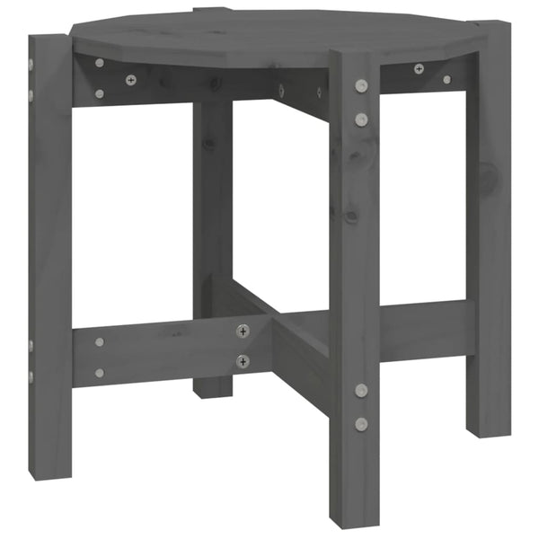 Grauer Couchtisch Frasinet Ø 52,5x45cm (Kiefer)