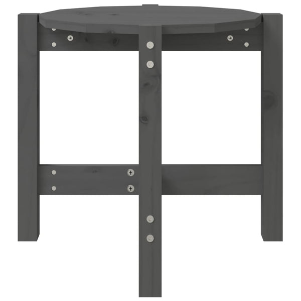Grauer Couchtisch Frasinet Ø 52,5x45cm (Kiefer)