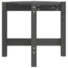 Grauer Couchtisch Frasinet Ø 52,5x45cm (Kiefer)