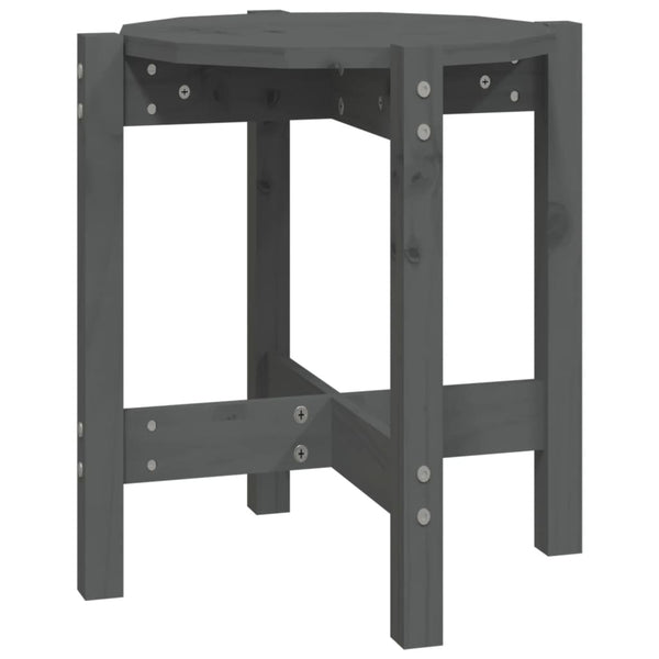 Grauer Couchtisch Frasinet Ø 42,5x45cm (Kiefer)