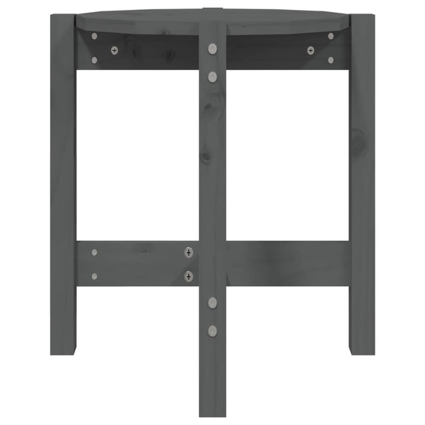 Grauer Couchtisch Frasinet Ø 42,5x45cm (Kiefer)