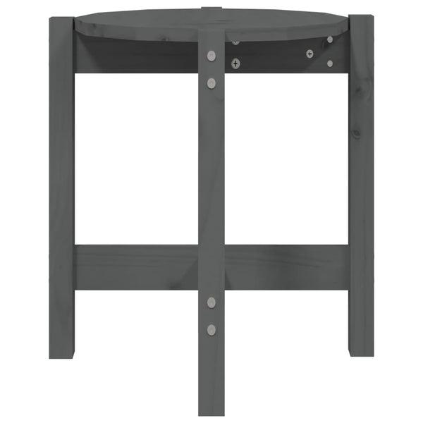 Grauer Couchtisch Frasinet Ø 42,5x45cm (Kiefer)