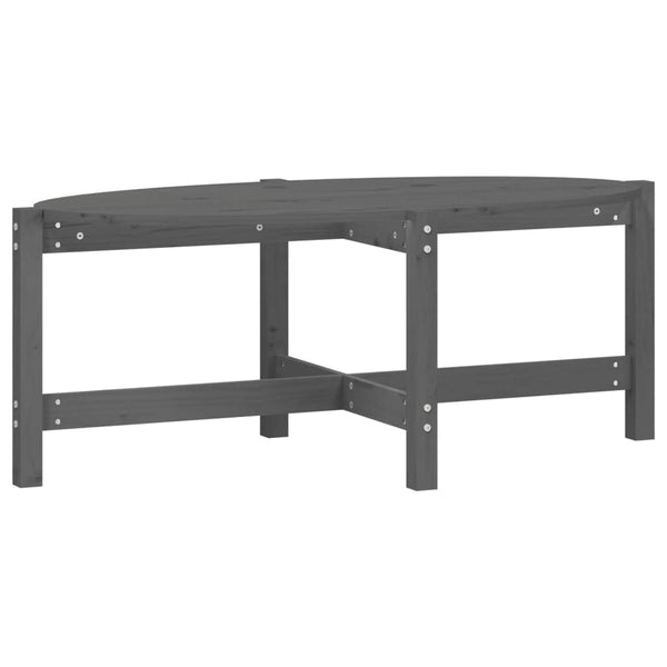 Grauer Couchtisch Madarasan 118x63x45cm (Kiefer)