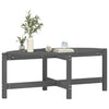 Grauer Couchtisch Madarasan 118x63x45cm (Kiefer)