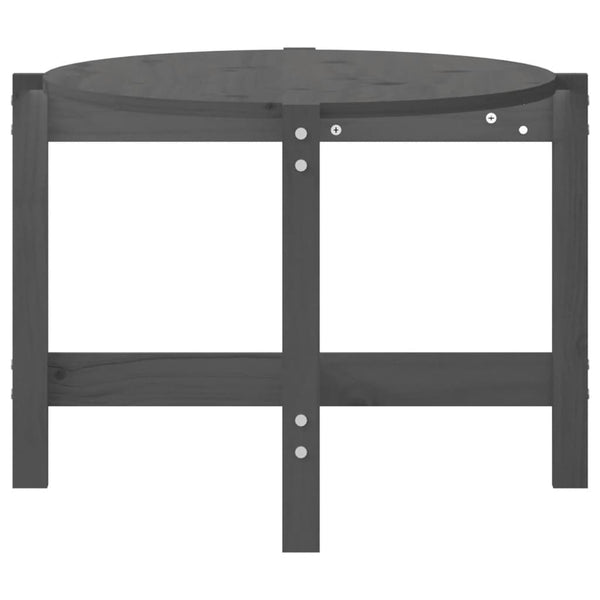 Grauer Couchtisch Madarasan 118x63x45cm (Kiefer)