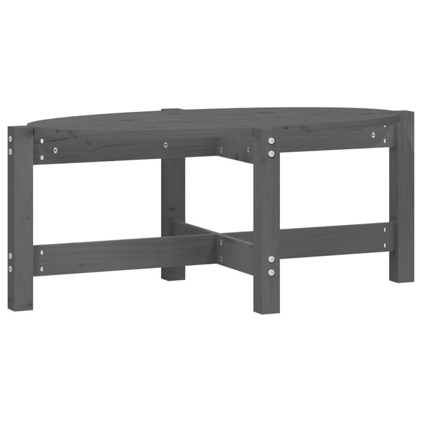 Grauer Couchtisch Madarasan 87x48x35cm (Kiefer)