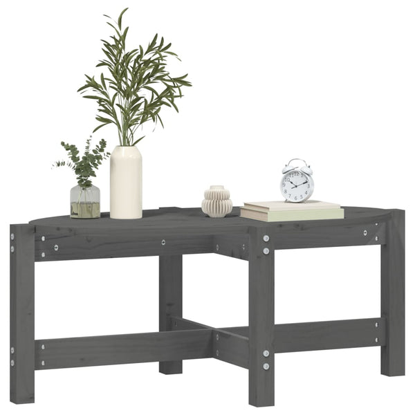 Grauer Couchtisch Madarasan 87x48x35cm (Kiefer)