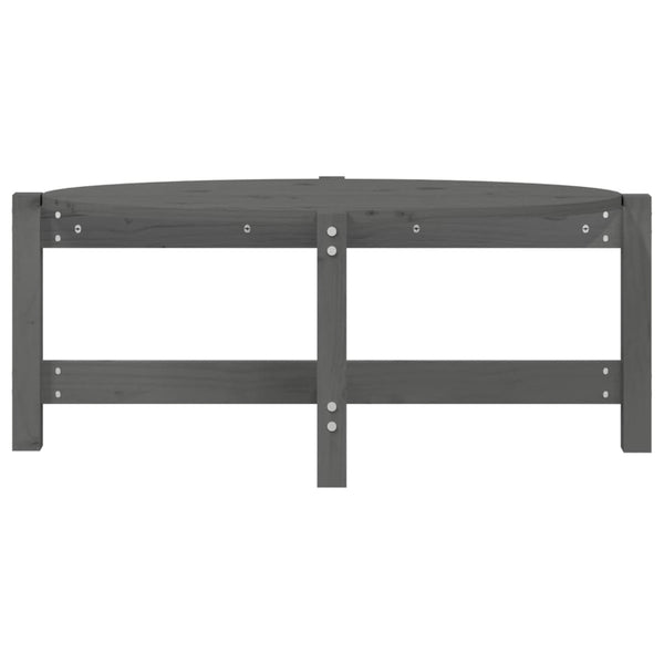 Grauer Couchtisch Madarasan 87x48x35cm (Kiefer)