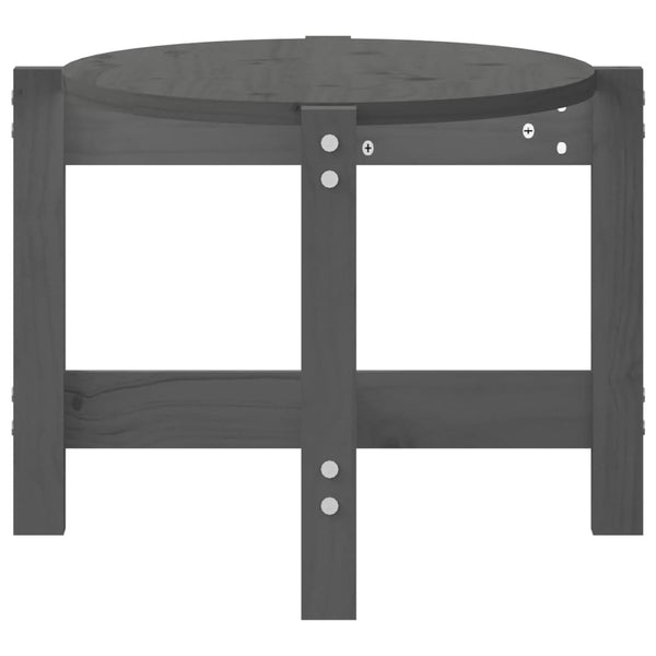 Grauer Couchtisch Madarasan 87x48x35cm (Kiefer)