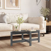 Grauer Couchtisch Madarasan 87x48x35cm (Kiefer)