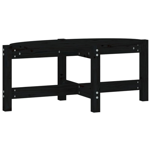 Couchtisch Madarasan Schwarz 87x48x35cm (Kiefer)