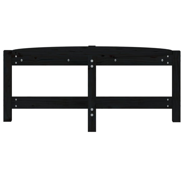 Couchtisch Madarasan Schwarz 87x48x35cm (Kiefer)