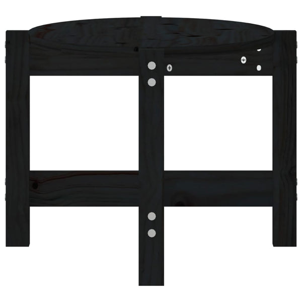 Couchtisch Madarasan Schwarz 87x48x35cm (Kiefer)