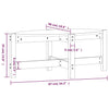 Couchtisch Madarasan Schwarz 87x48x35cm (Kiefer)