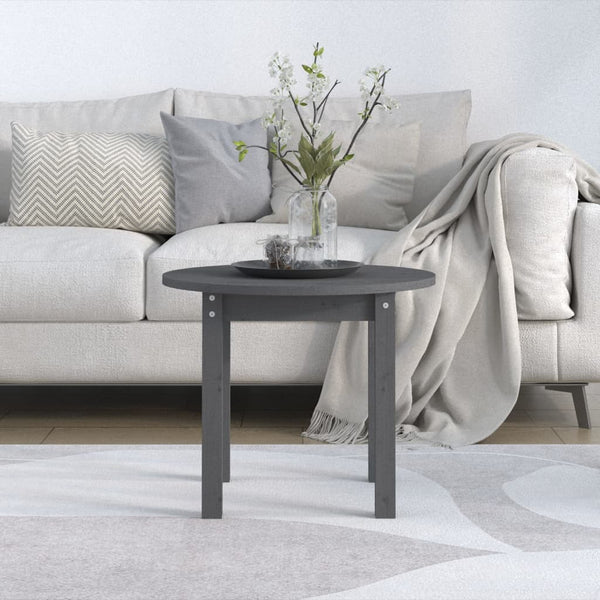 Couchtisch Deni Ø 55x45cm grau (Kiefer)