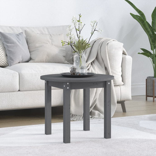 Couchtisch Deni Ø 55x45cm grau (Kiefer)