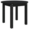 Schwarzer Couchtisch Deni Ø 55x45cm (Kiefer)