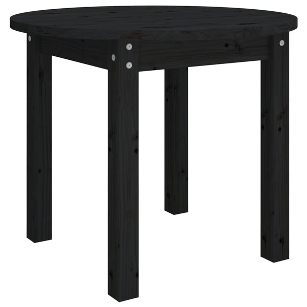 Schwarzer Couchtisch Deni Ø 55x45cm (Kiefer)