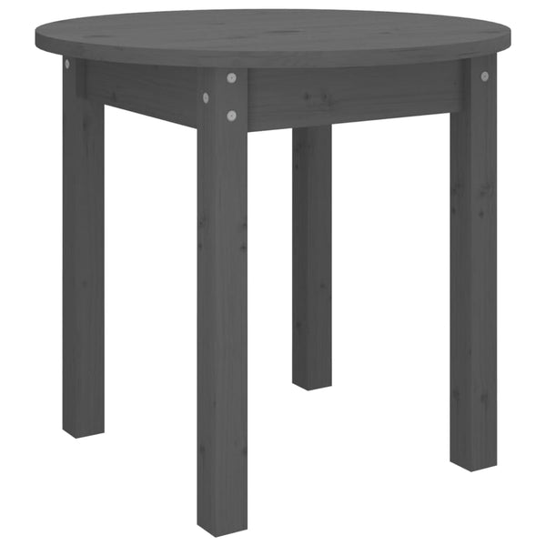 Grauer Couchtisch Deni Ø 45x40cm (Kiefer)