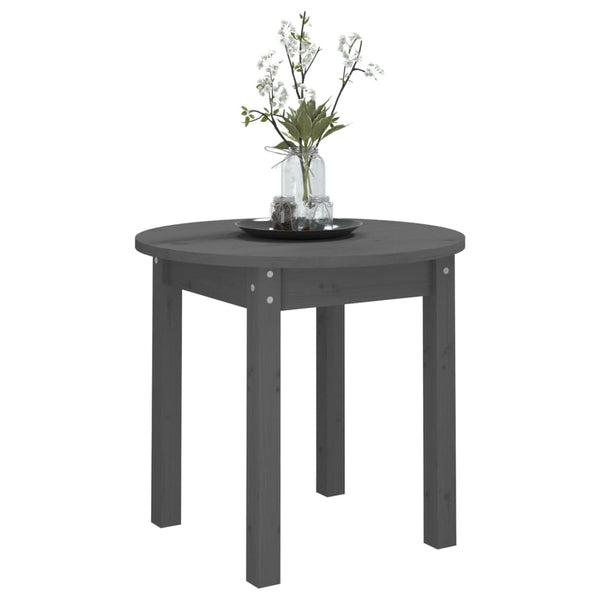Grauer Couchtisch Deni Ø 45x40cm (Kiefer)