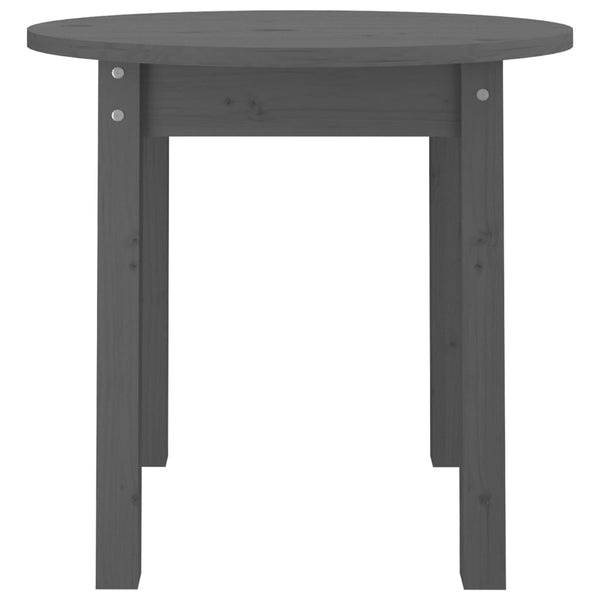 Grauer Couchtisch Deni Ø 45x40cm (Kiefer)