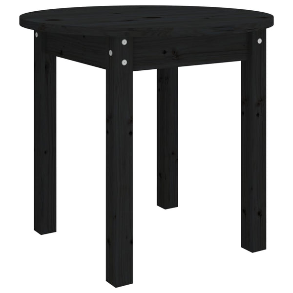 Schwarzer Couchtisch Deni Ø 45x40cm (Kiefer)