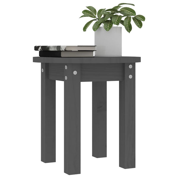Grauer Couchtisch Pik Ø 35x35cm (Kiefer)