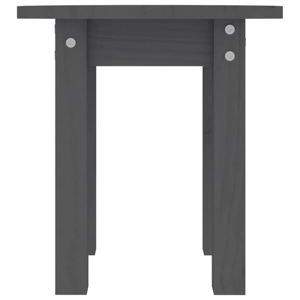 Grauer Couchtisch Pik Ø 35x35cm (Kiefer)