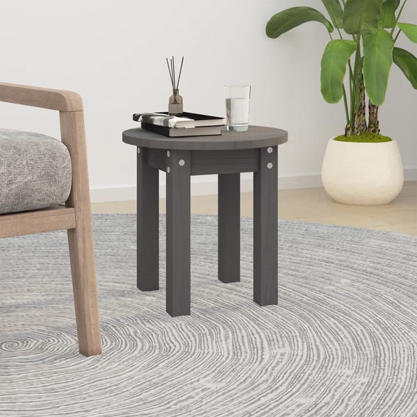Grauer Couchtisch Pik Ø 35x35cm (Kiefer)
