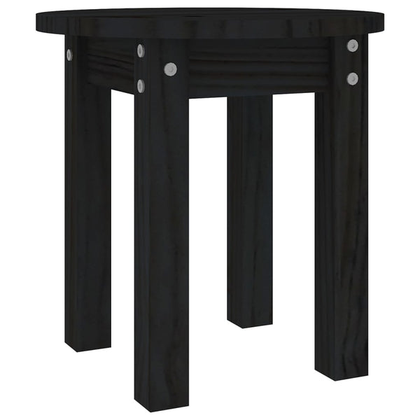 Schwarzer Couchtisch Pik Ø 35x35cm (Kiefer)