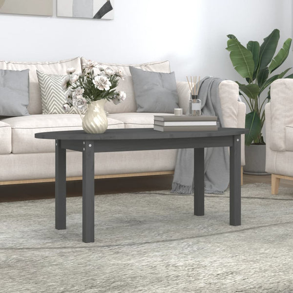 Couchtisch Angheli 110x55x45cm grau (Kiefer)