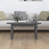 Grauer Couchtisch Angheli 80x40x35cm (Kiefer)