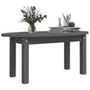 Grauer Couchtisch Angheli 80x40x35cm (Kiefer)