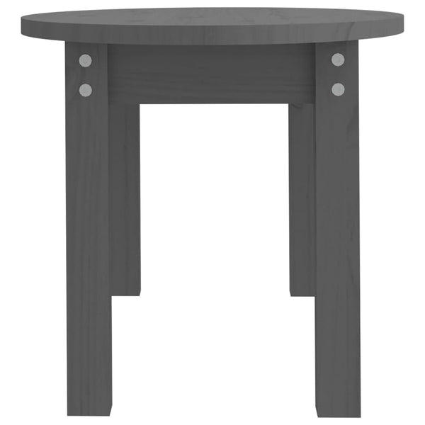 Grauer Couchtisch Angheli 80x40x35cm (Kiefer)