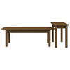 Honigbrauner Couchtisch-Set Aviana 2-teilig (Kiefer)