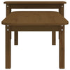 Honigbrauner Couchtisch-Set Aviana 2-teilig (Kiefer)