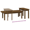 Honigbrauner Couchtisch-Set Aviana 2-teilig (Kiefer)